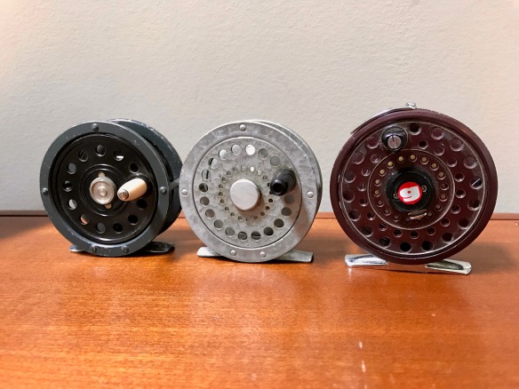 click and pawl fly reels